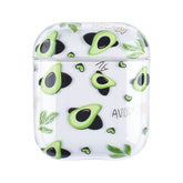 Estuche rígido protector para auriculares de PC con diseño de frutas bronceadas, para AirPods 1/2, para AirPods Pro
